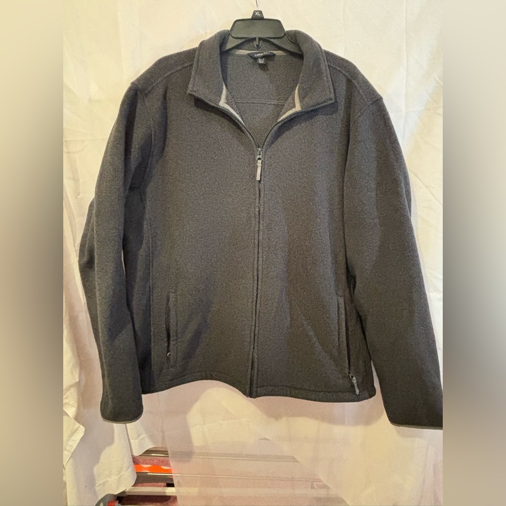 Land’s End Men’s Full-Zip Mid-Weight Fleece Thermacheck Jacket Size XL/T (46-48)